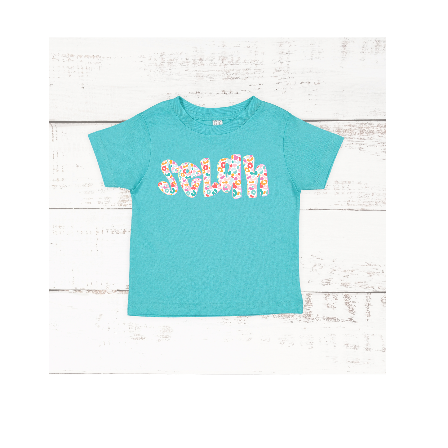 Girls Colorful Leopard Tees