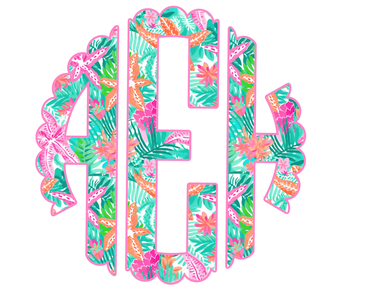 Tropical Monogram Tee